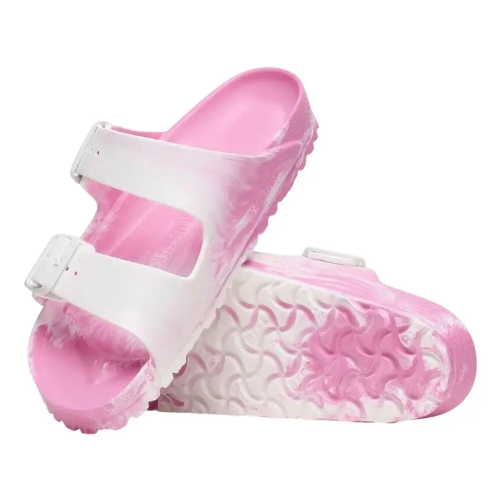 Birkenstock Arizona EVA Sandals Multi Candy Pink White Swirl Women’s 7 NWOT